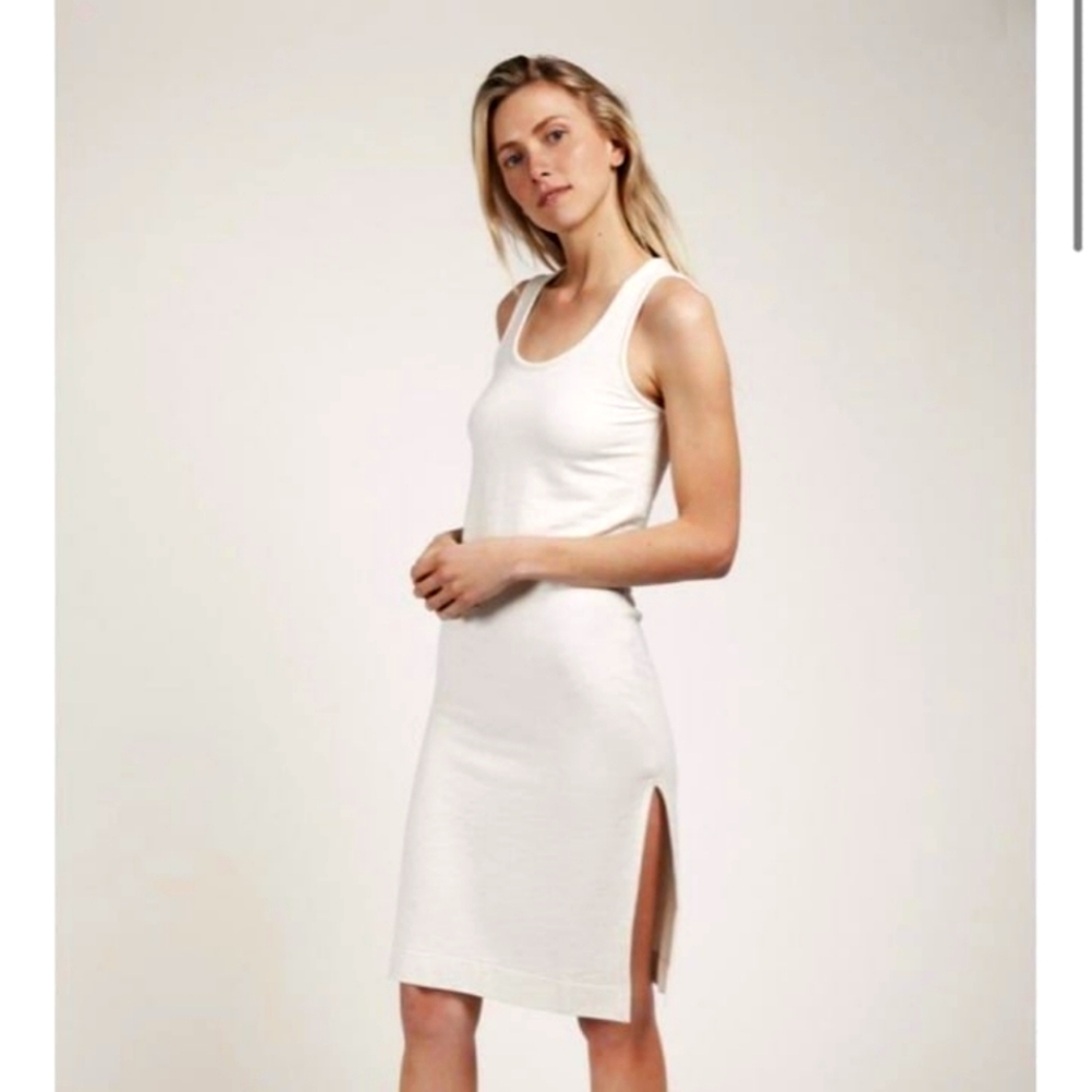 Jason Scott Cream Sleeveless Dress